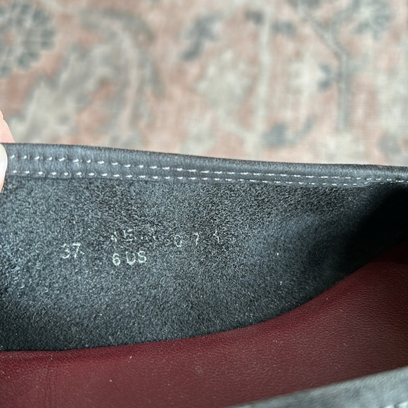 Arche Achette Nubuck Leather Gray and Purple Cushioned Ballet Flats - Picture 6 of 6